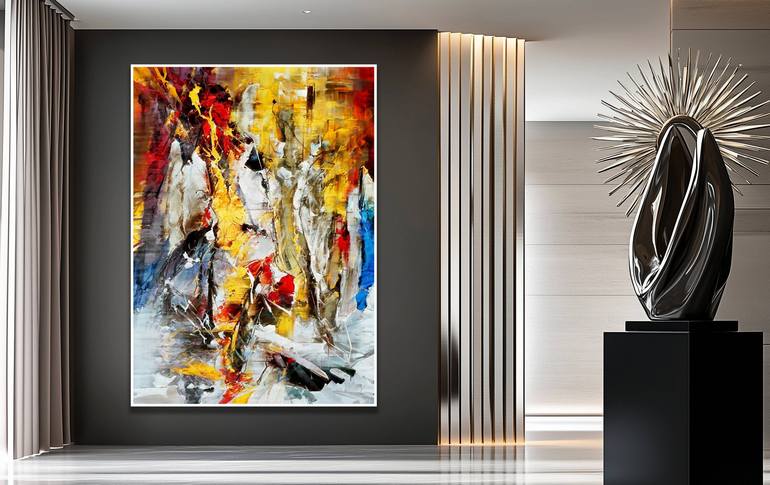 Original Abstract Expressionism Abstract Painting by Stefano Molinari