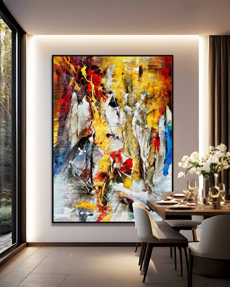 Original Abstract Expressionism Abstract Painting by Stefano Molinari