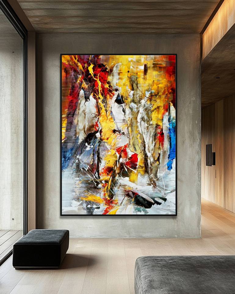 Original Abstract Expressionism Abstract Painting by Stefano Molinari