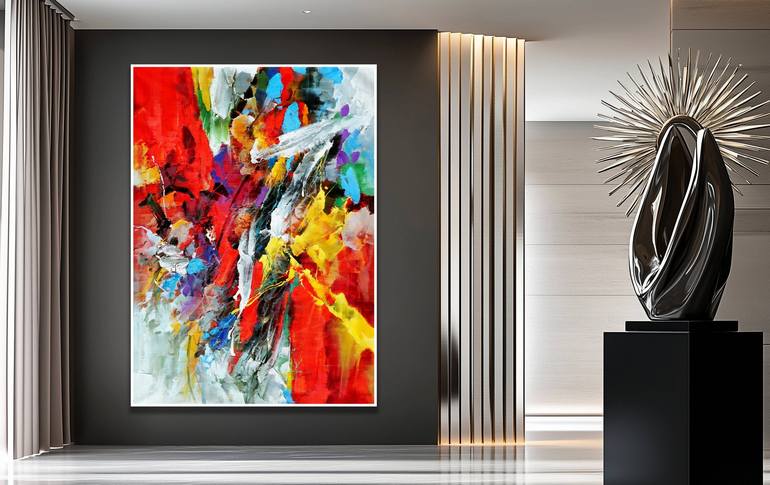 Original Abstract Expressionism Abstract Painting by Stefano Molinari