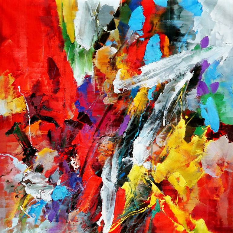 Original Abstract Expressionism Abstract Painting by Stefano Molinari