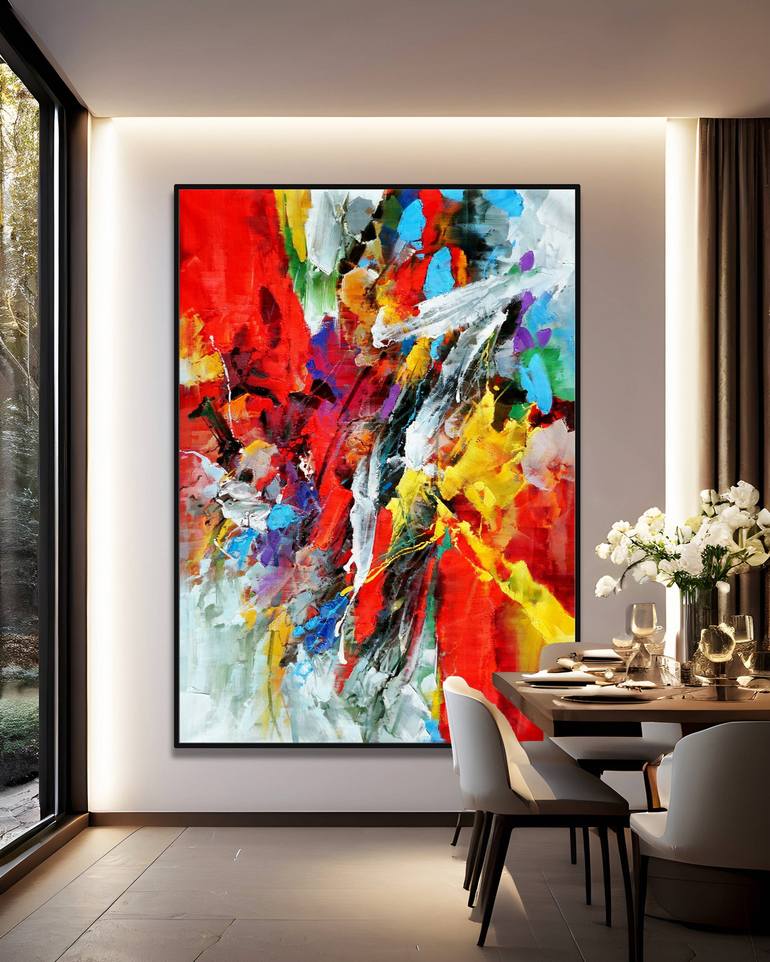 Original Abstract Expressionism Abstract Painting by Stefano Molinari