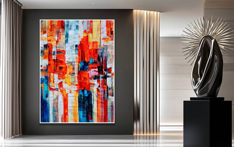 Original Impressionism Abstract Painting by Stefano Molinari