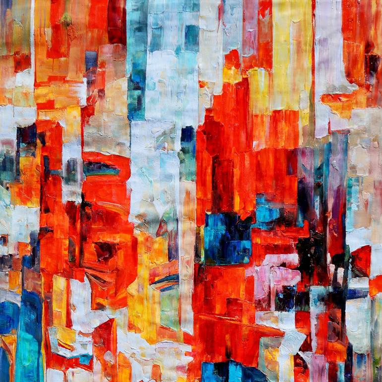 Original Impressionism Abstract Painting by Stefano Molinari