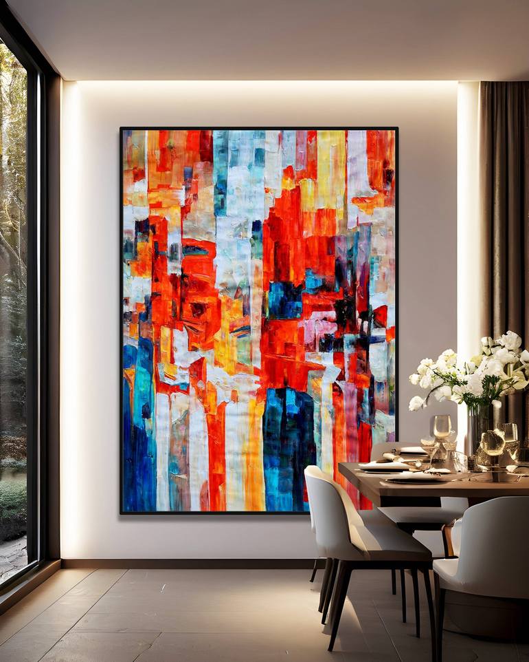 Original Impressionism Abstract Painting by Stefano Molinari