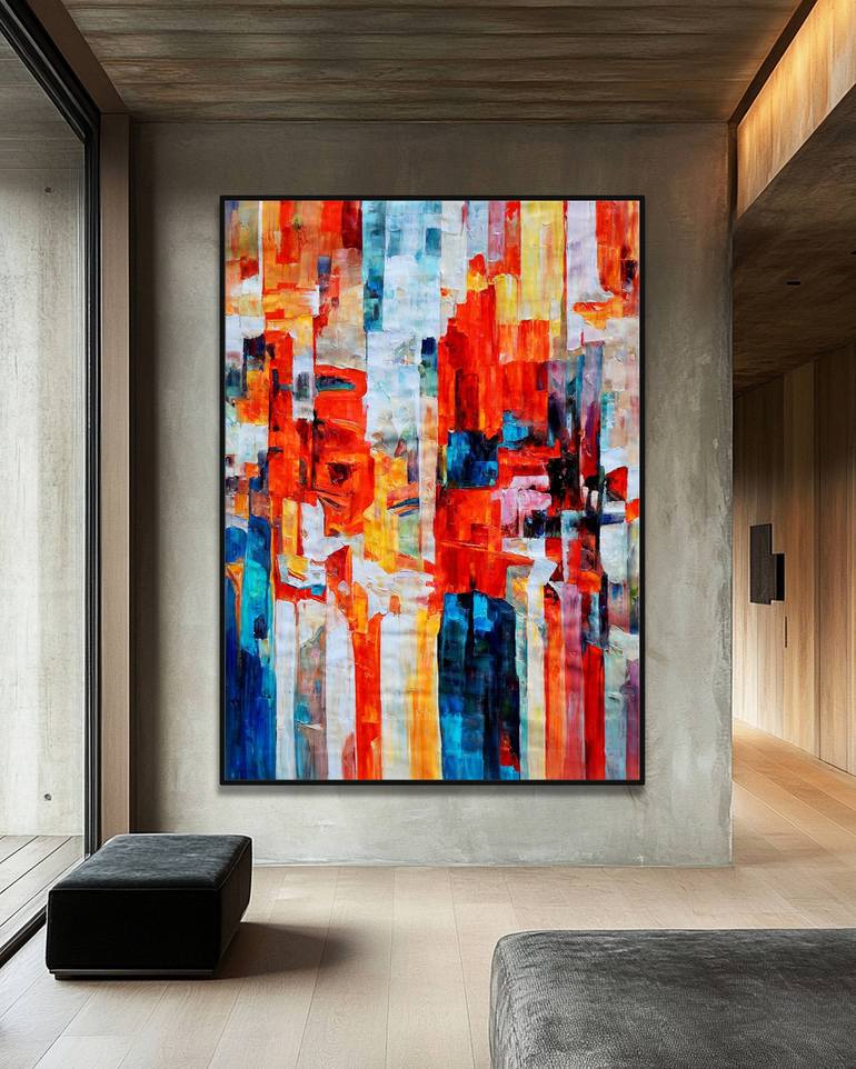 Original Impressionism Abstract Painting by Stefano Molinari