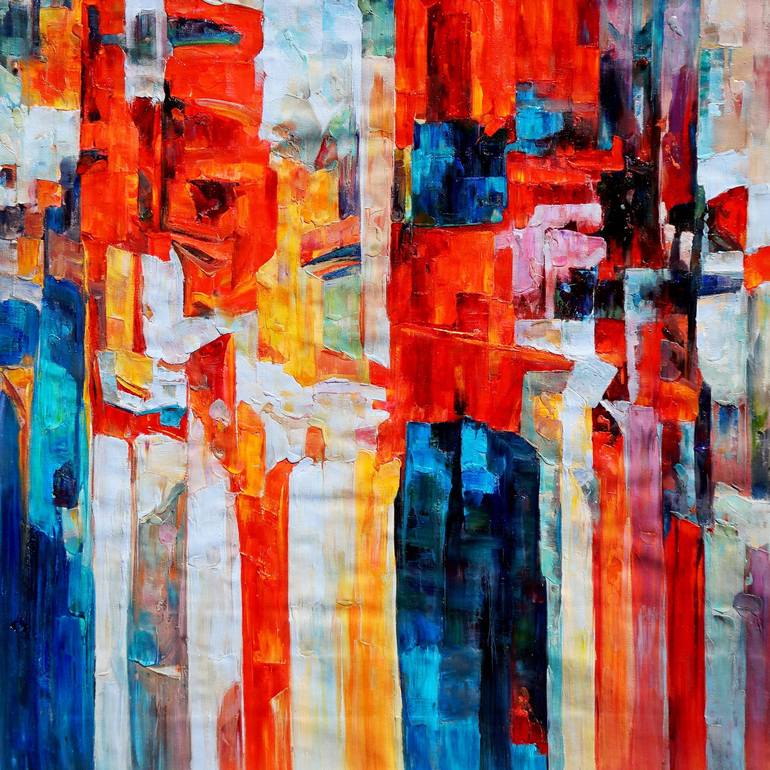 Original Impressionism Abstract Painting by Stefano Molinari