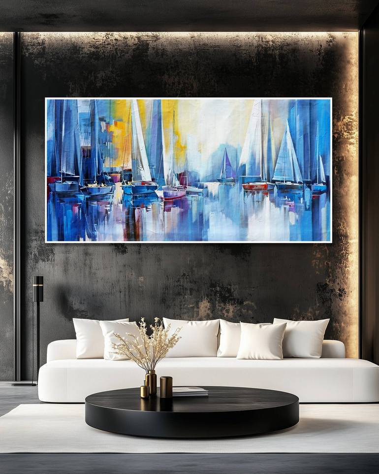 Original Impressionism Abstract Painting by Stefano Molinari