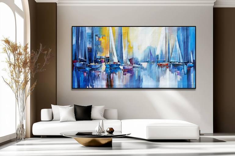 Original Impressionism Abstract Painting by Stefano Molinari