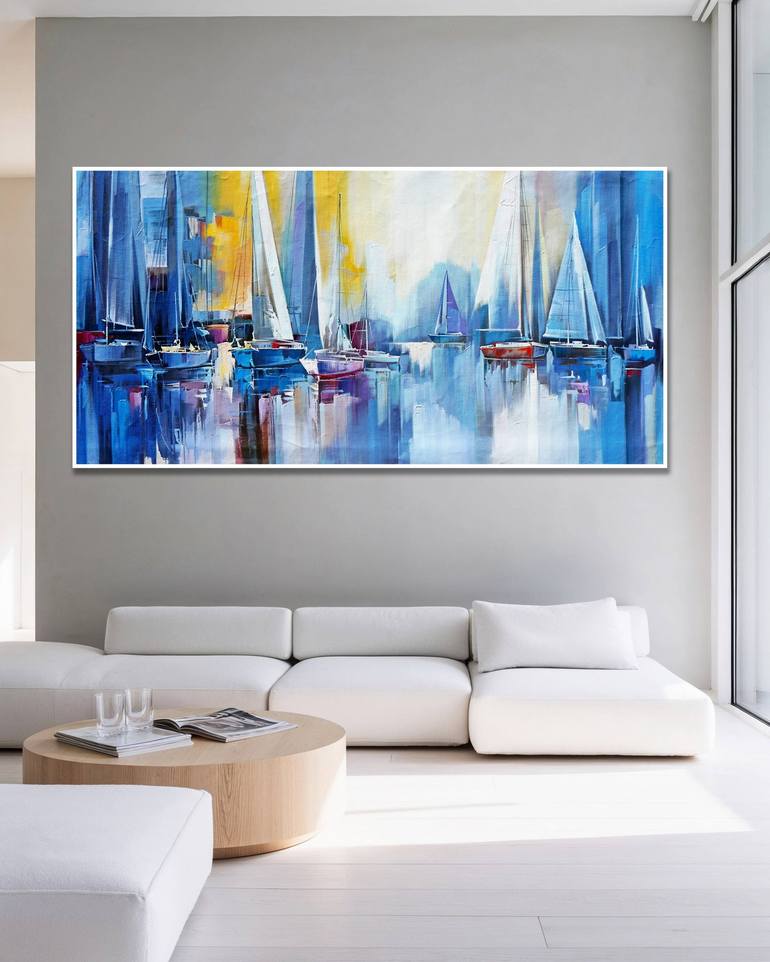 Original Impressionism Abstract Painting by Stefano Molinari