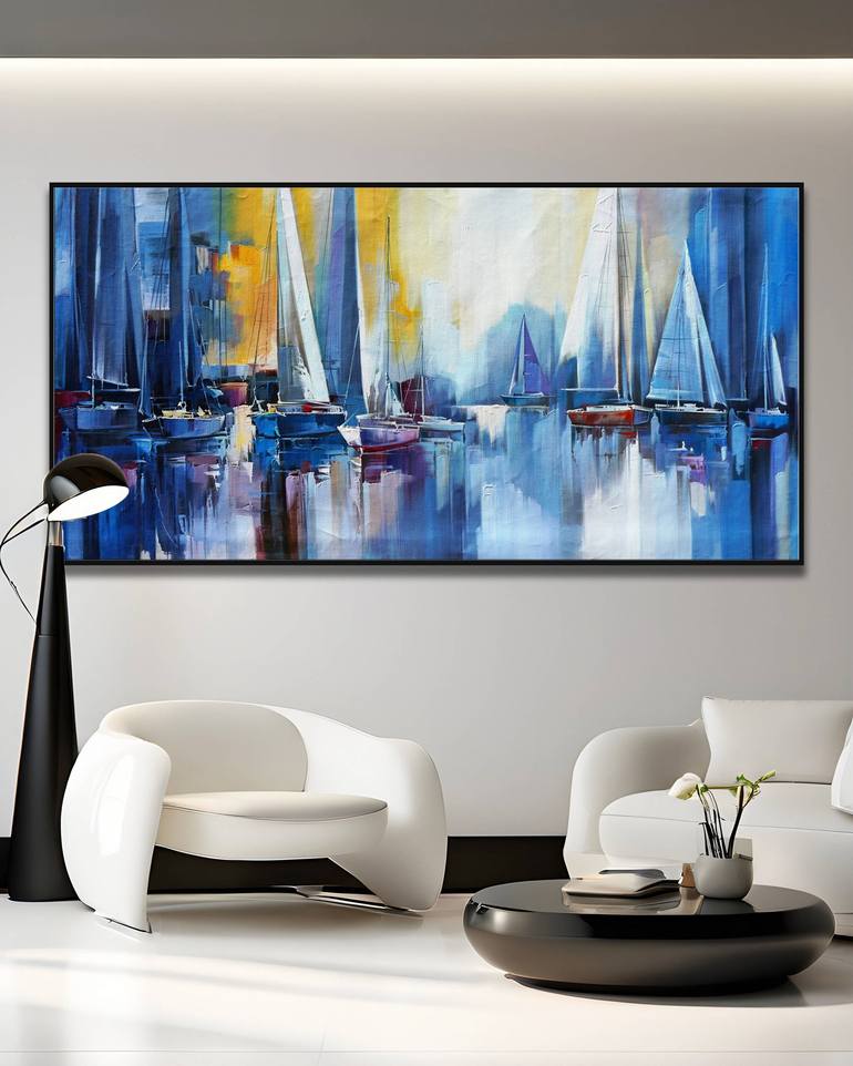 Original Impressionism Abstract Painting by Stefano Molinari