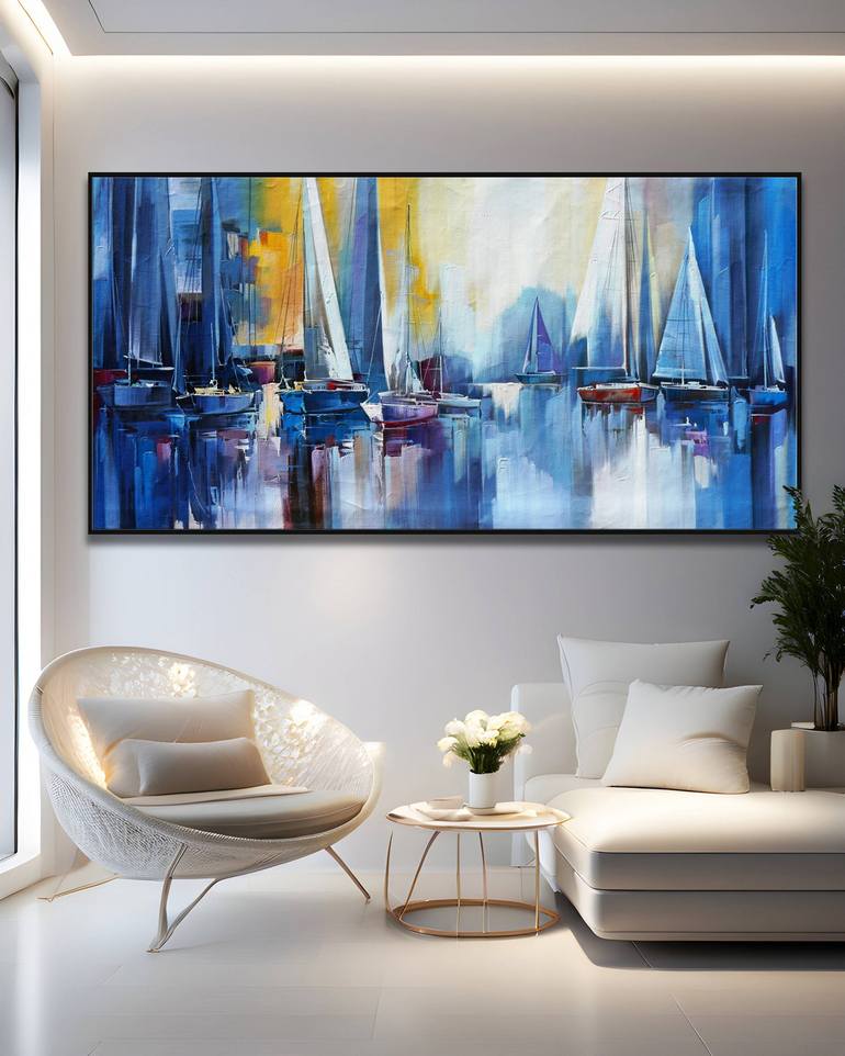 Original Impressionism Abstract Painting by Stefano Molinari