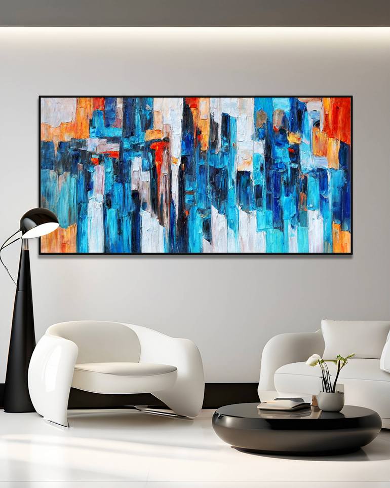 Original Impressionism Abstract Painting by Stefano Molinari