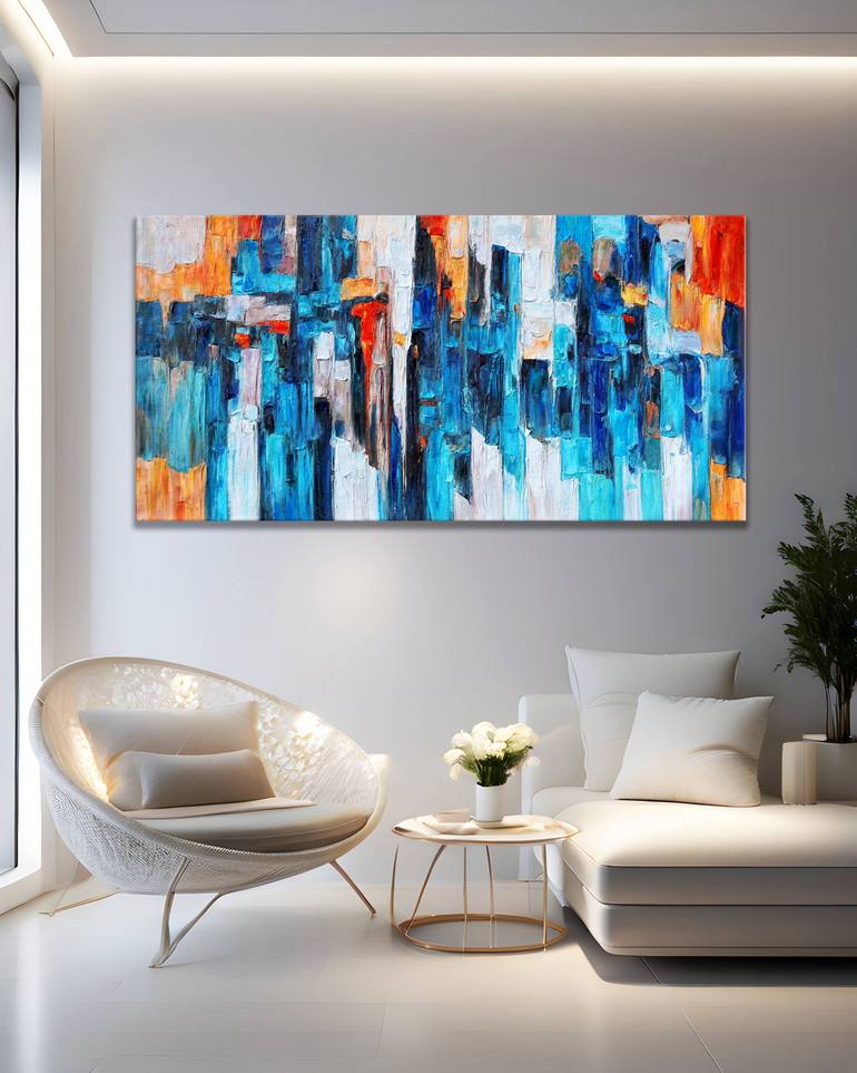 Original Impressionism Abstract Painting by Stefano Molinari