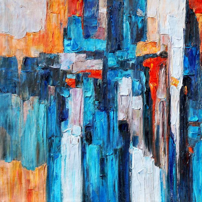 Original Impressionism Abstract Painting by Stefano Molinari
