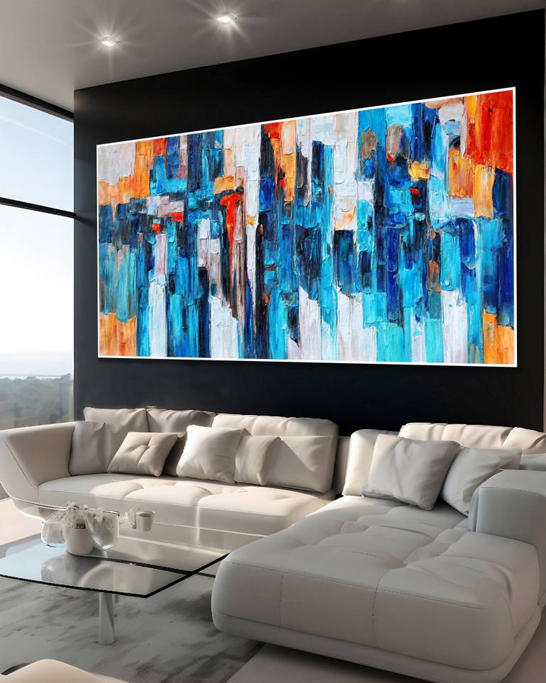 Original Impressionism Abstract Painting by Stefano Molinari