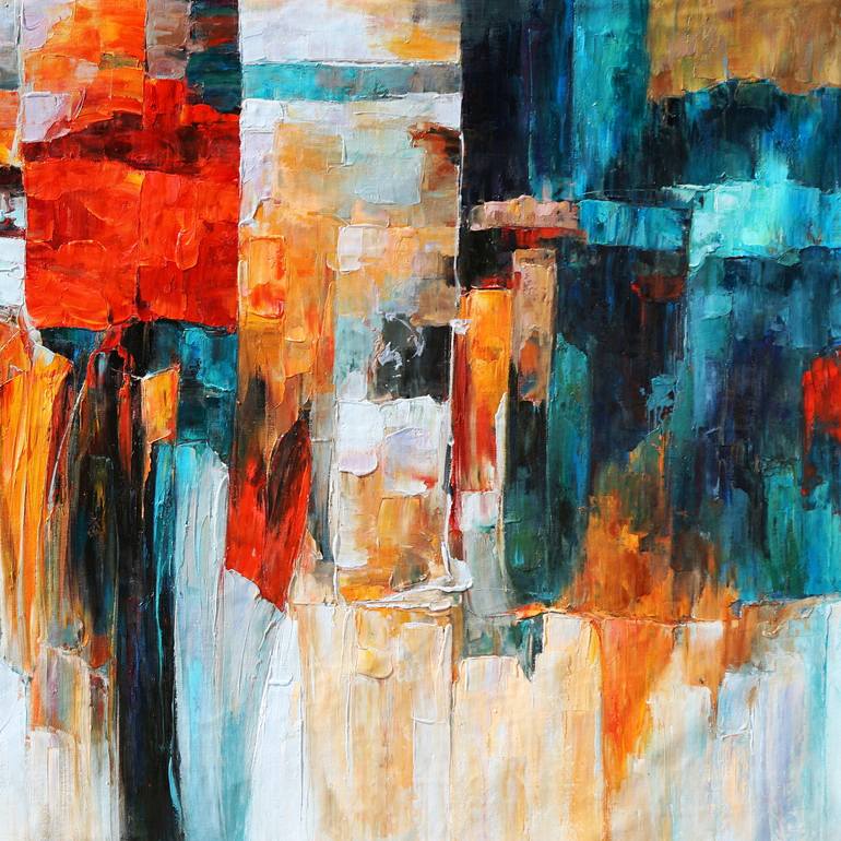 Original Impressionism Abstract Painting by Stefano Molinari