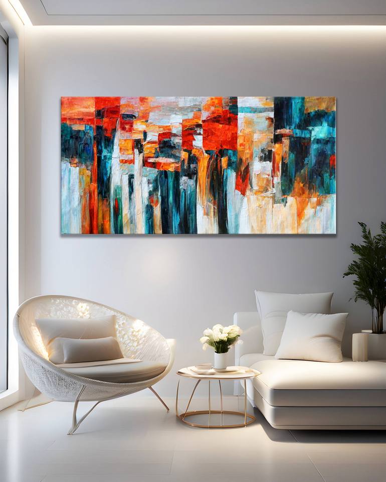 Original Impressionism Abstract Painting by Stefano Molinari