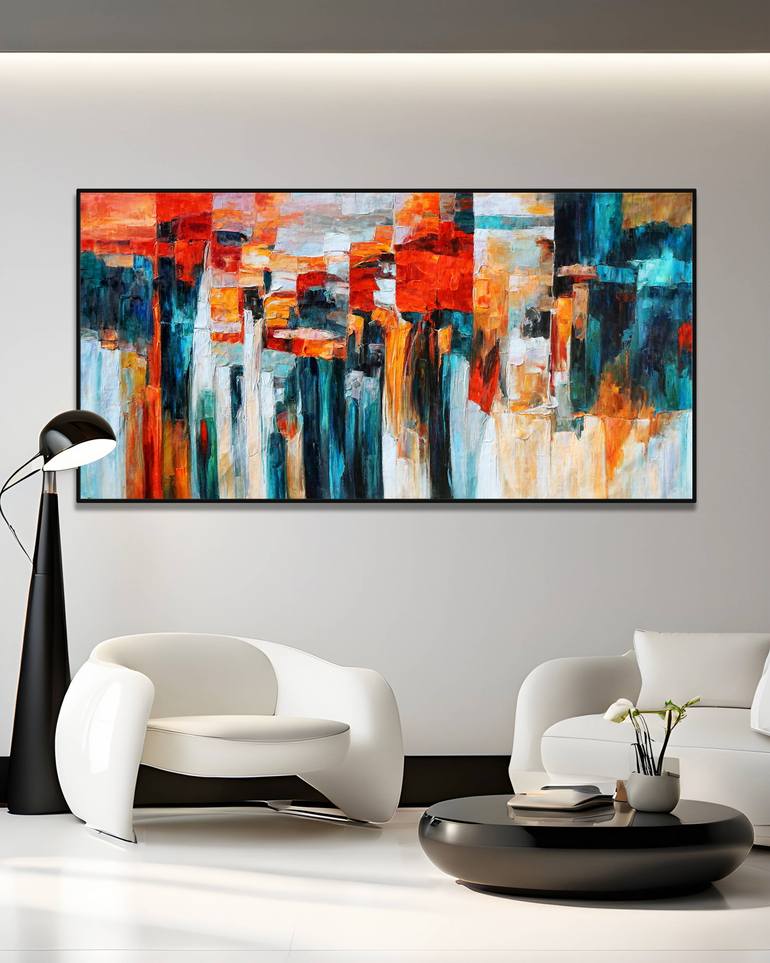 Original Impressionism Abstract Painting by Stefano Molinari