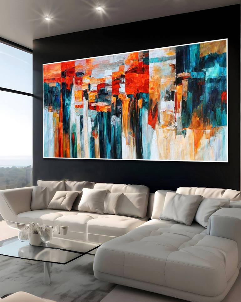 Original Impressionism Abstract Painting by Stefano Molinari