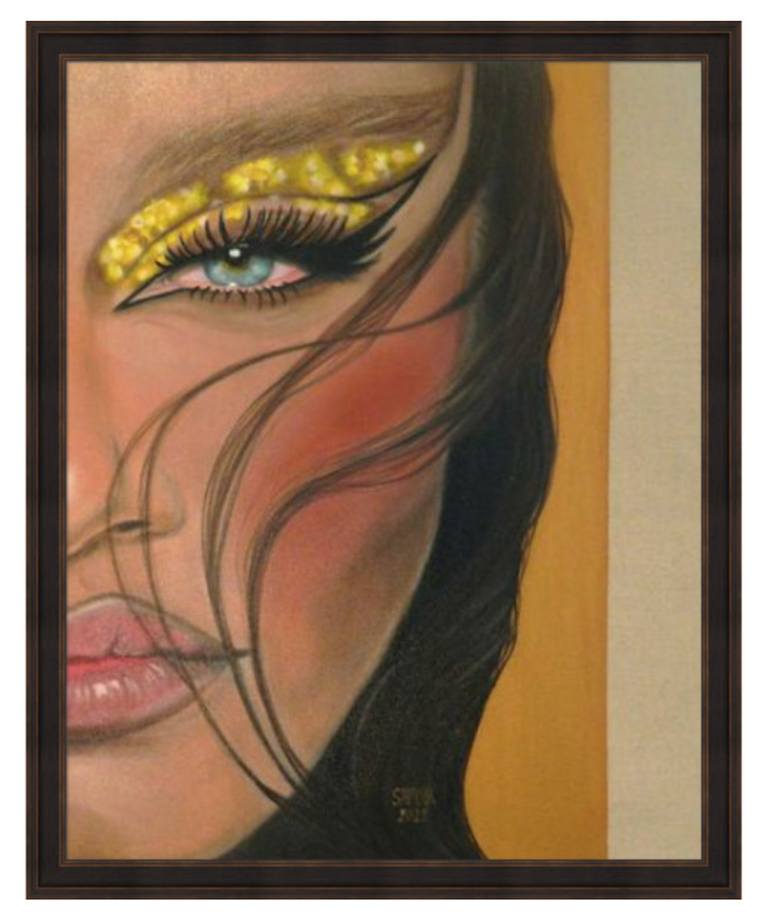 Original Contemporary Portrait Painting by Samar Yassine