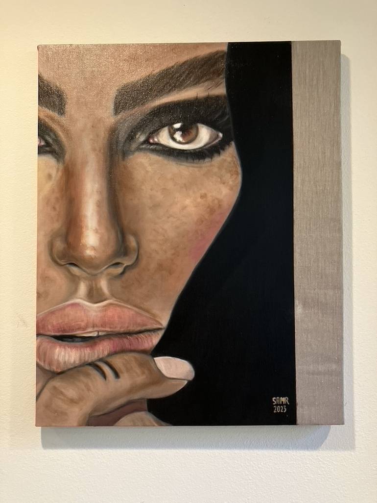 Original Portrait Painting by Samar Yassine