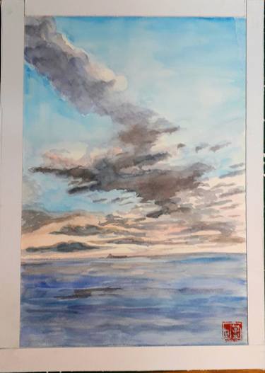 Print of Expressionism Seascape Paintings by Sergio Dasseville