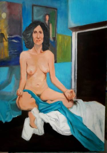 Original Figurative Nude Painting by Sergio Dasseville