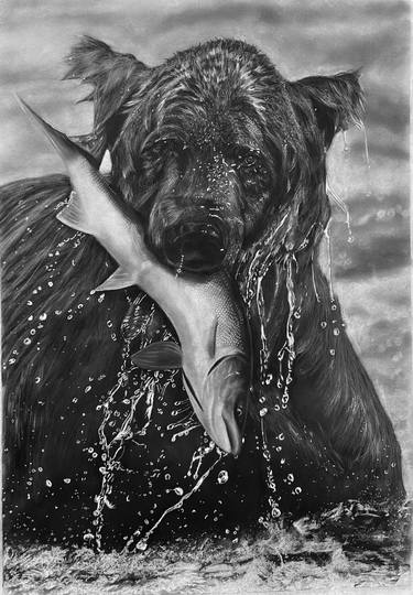 Original Realism Animal Drawings by GW Arts Godswill Obinna