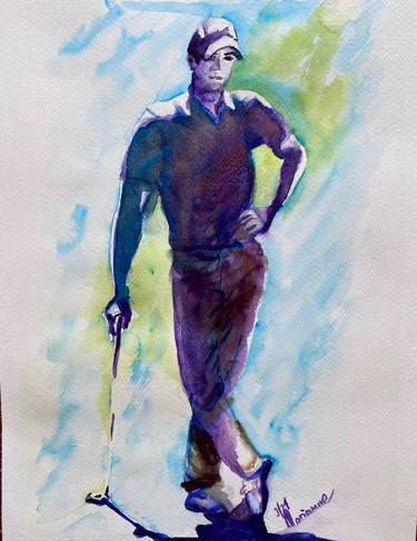 Print of Sports Paintings by Marianne van den Heuvel