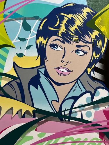 Original Pop Art Women Paintings by Cutnotslices Stencils