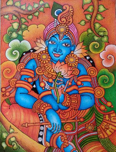 Original Fine Art Classical mythology Paintings by Gopi krishnan