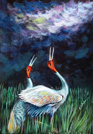 Original Expressionism Animal Paintings by Richa Malik