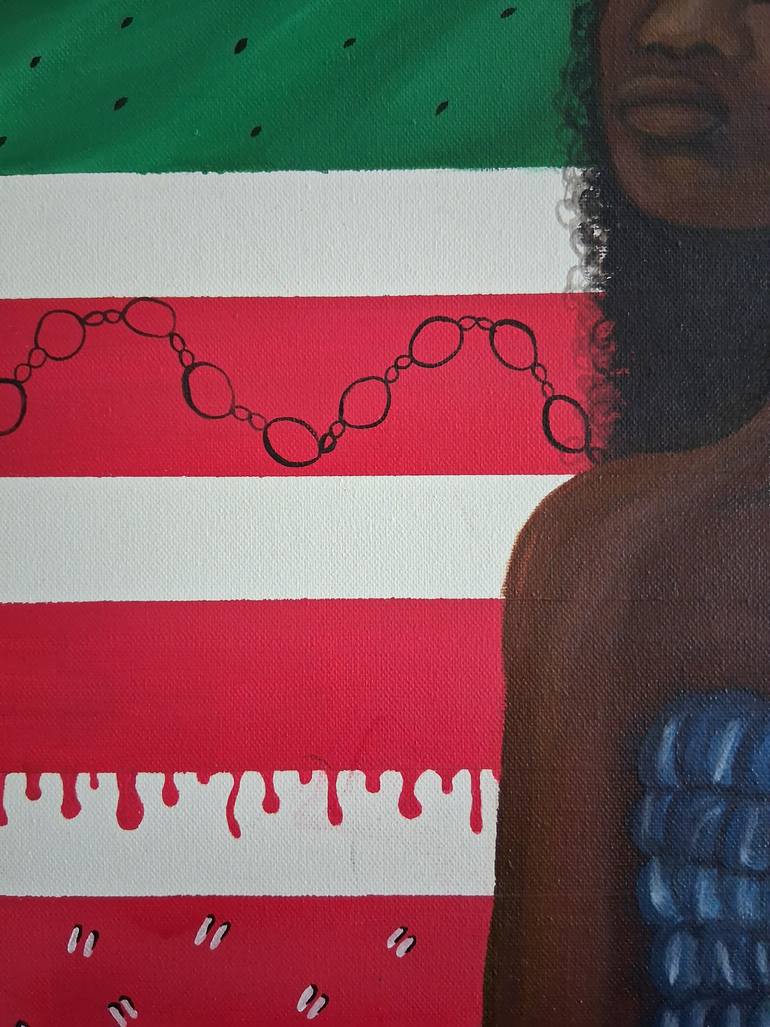 Original Symbolism People Painting by Tempestt Kirby