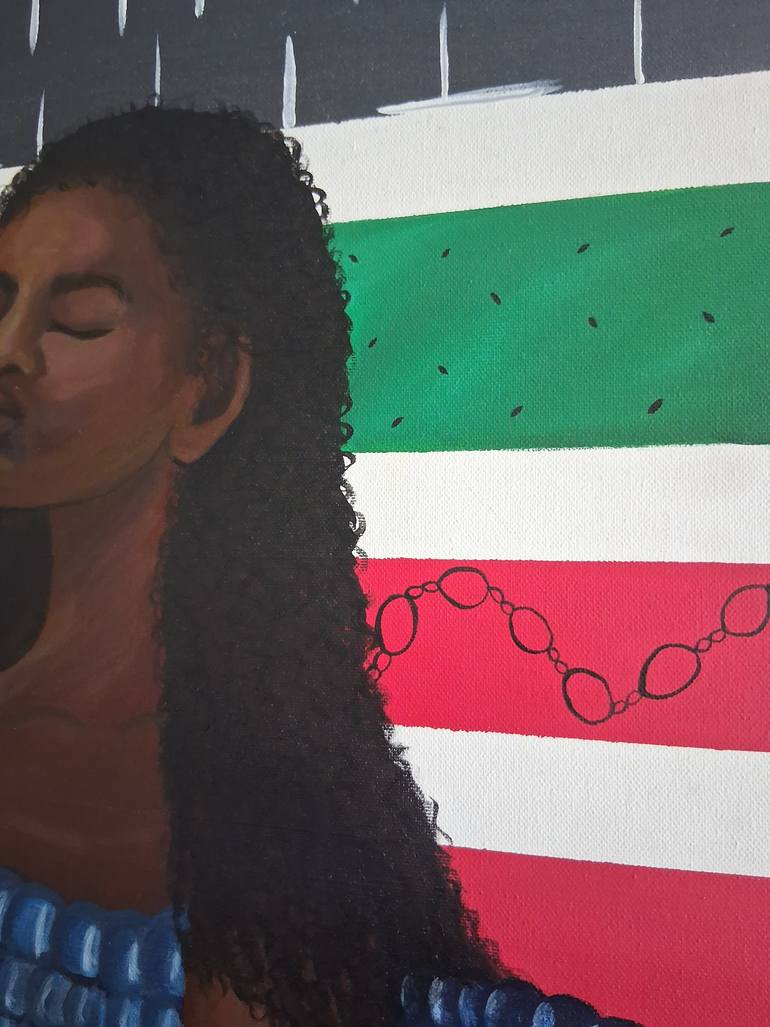 Original Symbolism People Painting by Tempestt Kirby