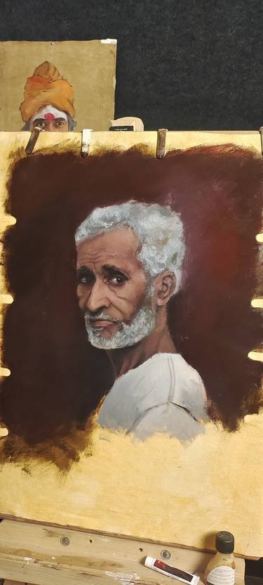 Print of Realism Portrait Paintings by Sushil Ramola