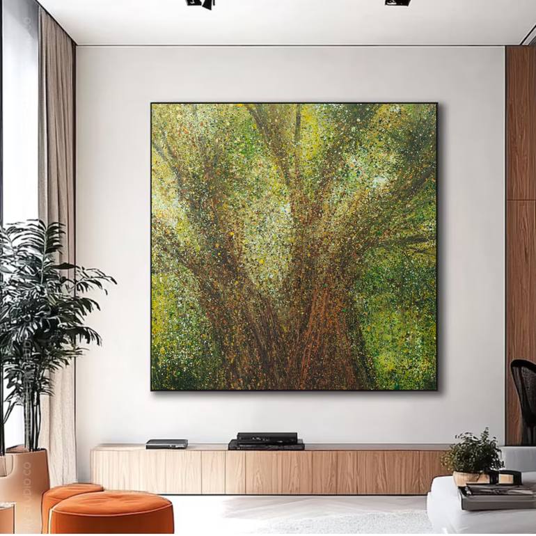 Original Abstract Expressionism Nature Painting by Nidhi Patankar