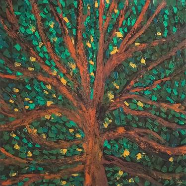 Original Abstract Expressionism Tree Paintings by Nidhi Patankar