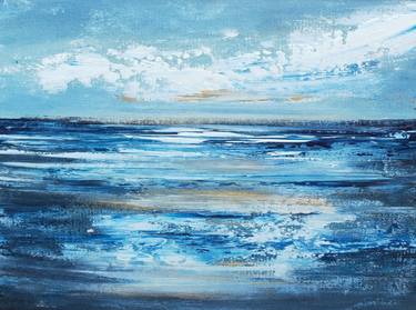 Waves - Oceanscape Original Blue Abstract Art by Nidhi Patankar thumb
