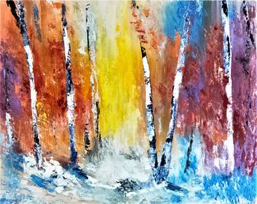 Print of Abstract Expressionism Tree Paintings by Nidhi Patankar