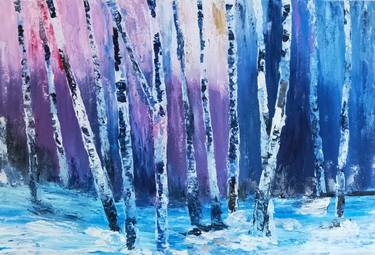 Original Abstract Expressionism Tree Paintings by Nidhi Patankar