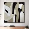Earthy Tones Neutral Contemporary Beige Wall art