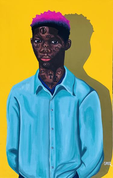 Original Portraiture Portrait Paintings by Gregory Adjei Kumah