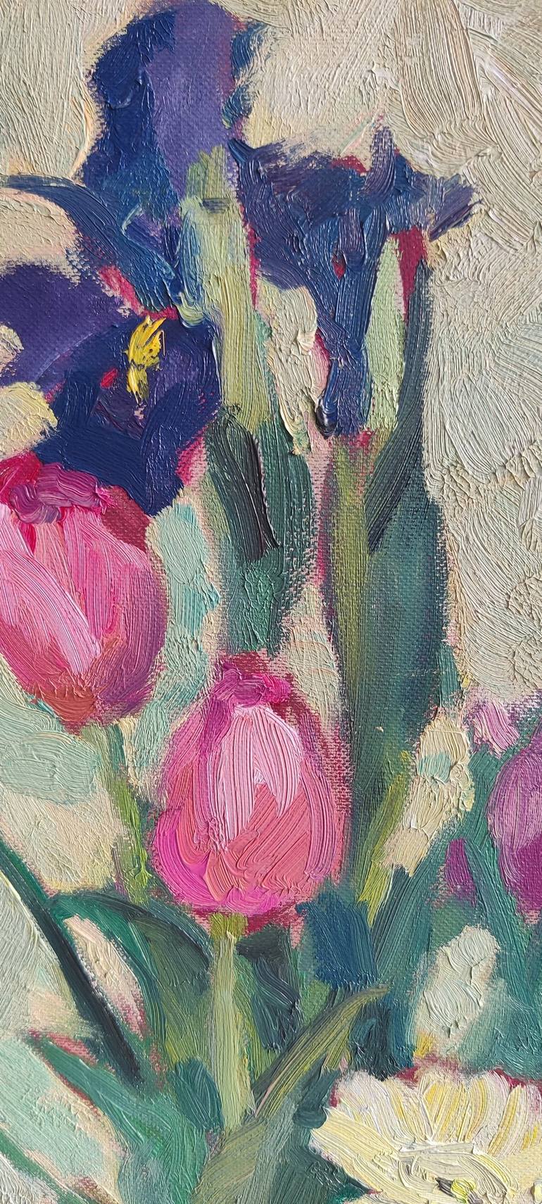 Original Contemporary Floral Painting by sofia isus 