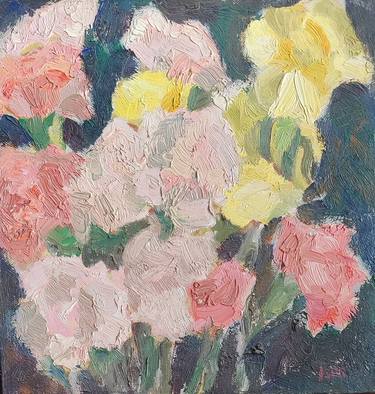 Original Impressionism Floral Paintings by sofia isus