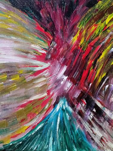 Original Abstract Expressionism Abstract Painting by Natalie Marshall
