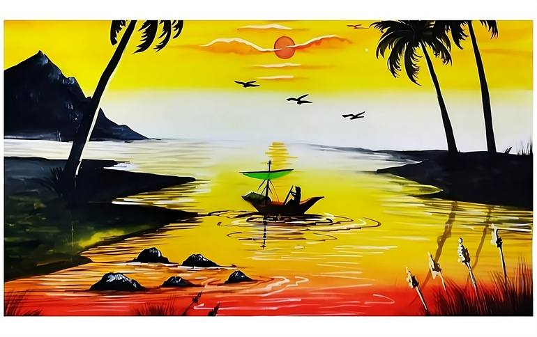 Print of Fine Art Beach Paintings by Shreya Bohra