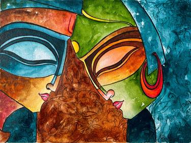Emotion modern art Painting by Akash Bhisikar
