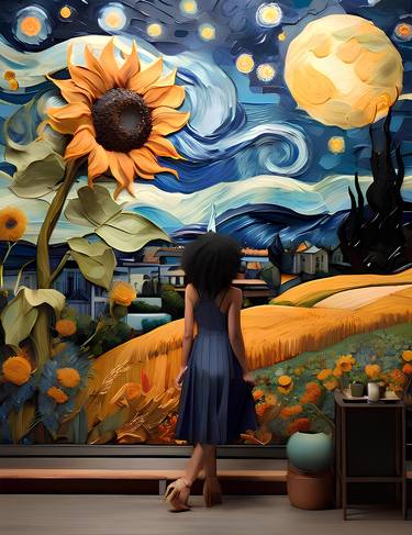 Van Gogh's Fusion: Cities,Stars,Sunflowers,and More! thumb