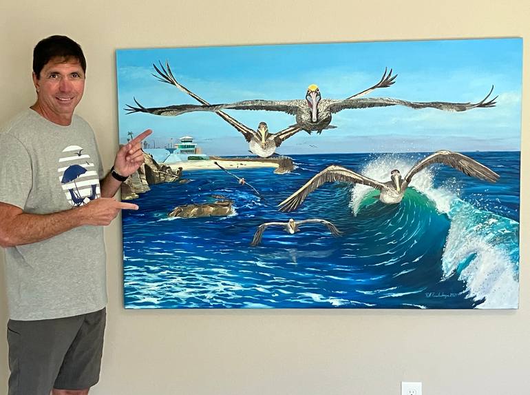 Original Realism Beach Painting by Kurt Frankenberger